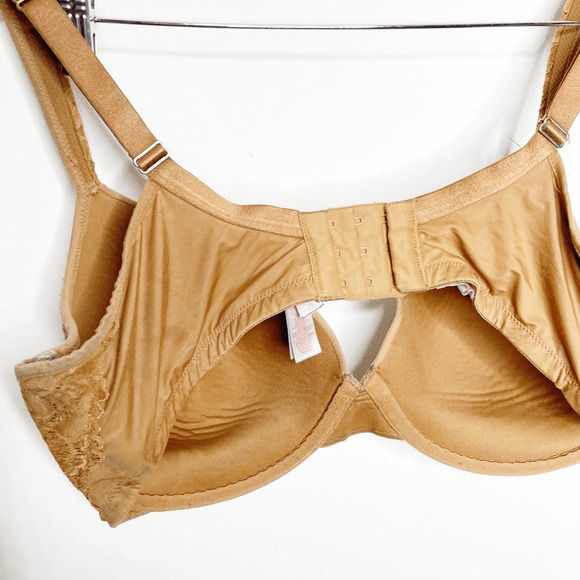 FENTY X SAVAGE Underwire lace accent bra tan womens 38DD - Picture 6 of 6